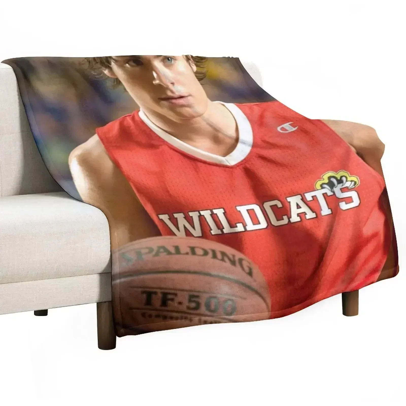 Troy Bolton Throw Blanket Camping Thermal Blankets For Baby warm winter Blankets