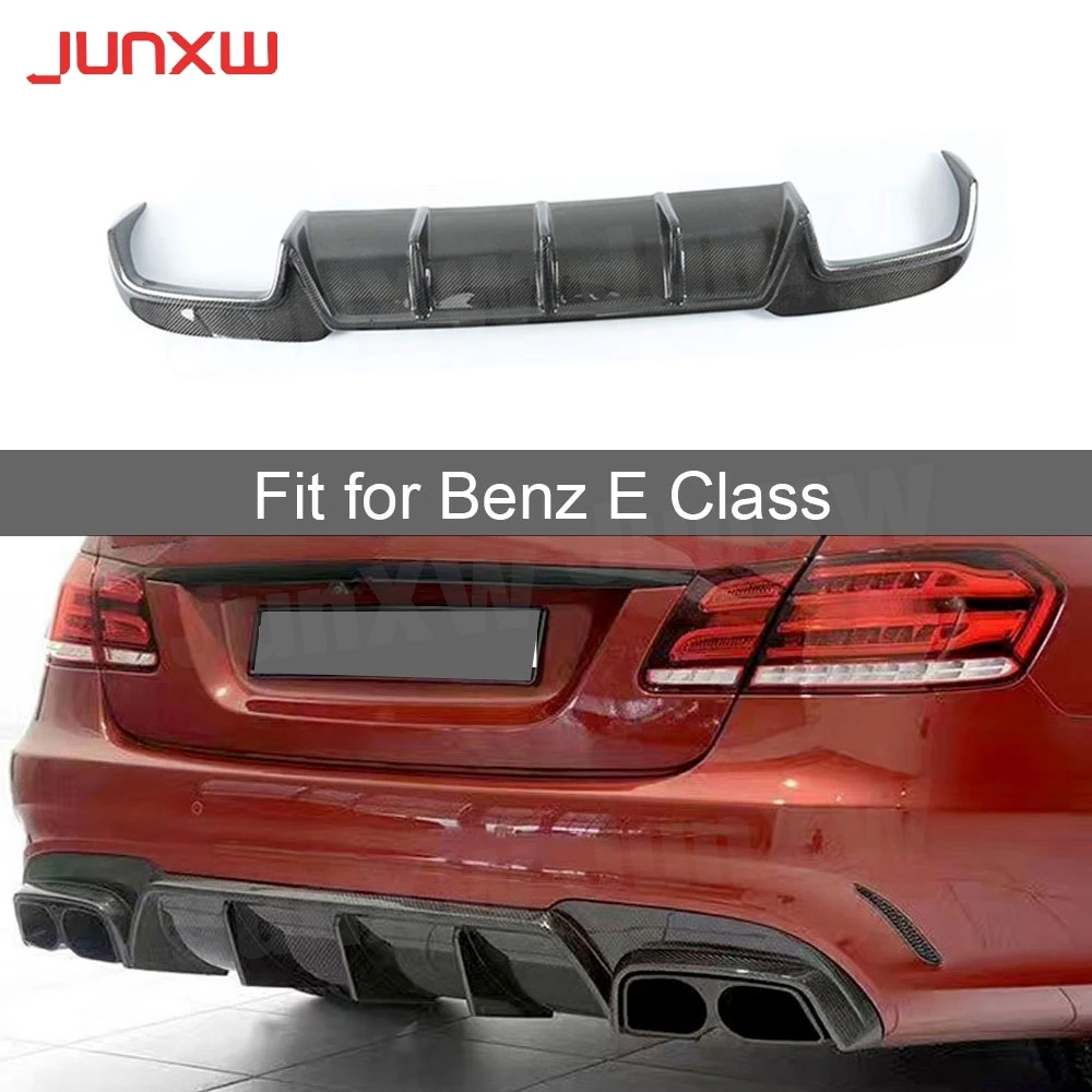 

Carbon Fiber Rear Lip Diffuser Spoiler For Benz E Class W212 E260 E300 E400 E63 AMG Sport 2014 -2016 Bumper Guard FRP