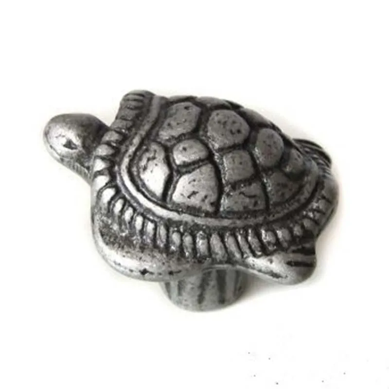 creative cartoon kids knobs antique silver sea turtle children room drawer shoe cabinet dresser cupboard door handles pulls knob