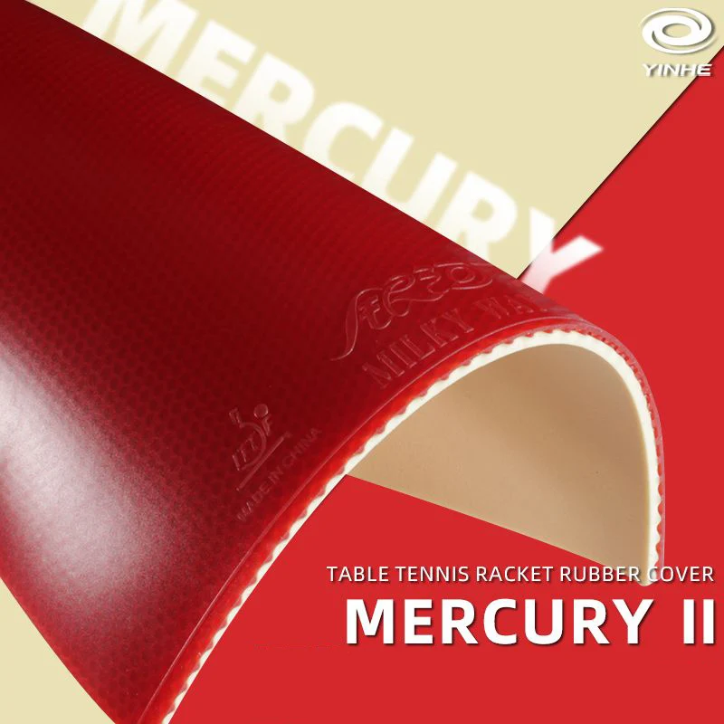 YINHE Mercury 2 Table Tennis Rubber With Cake Sponge Professional Pimples-in Ping Pong Rubber For Quick Attack With Loop