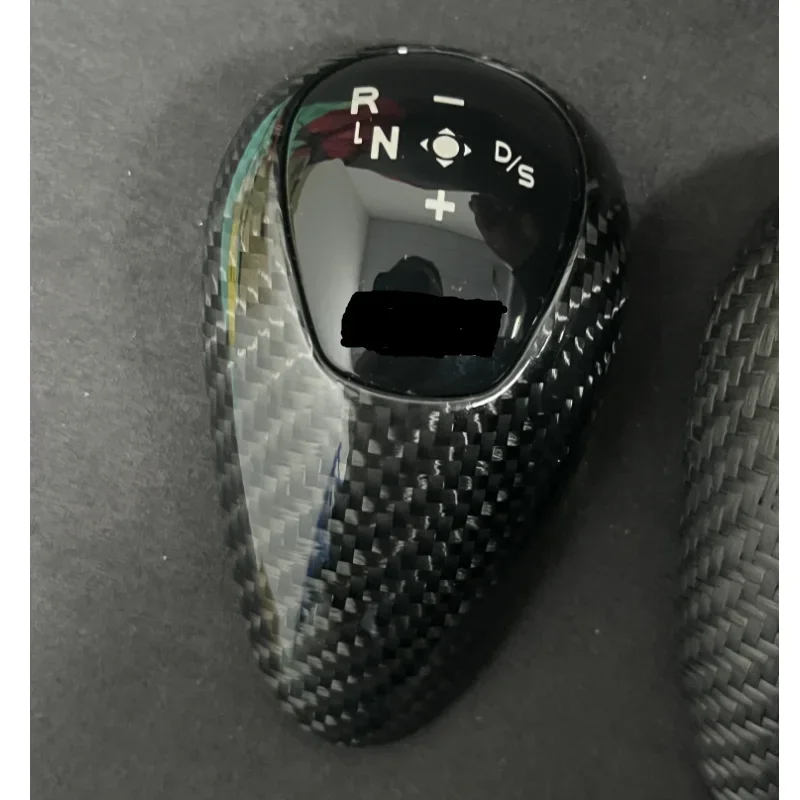 حقيقي ألياف الكربون والعتاد التحول المقبض غطاء بديل لسيارات BMW M2 M3 M4 M5 M6 F87 F80 F82 F83 F10 F12 F13 F06 #5