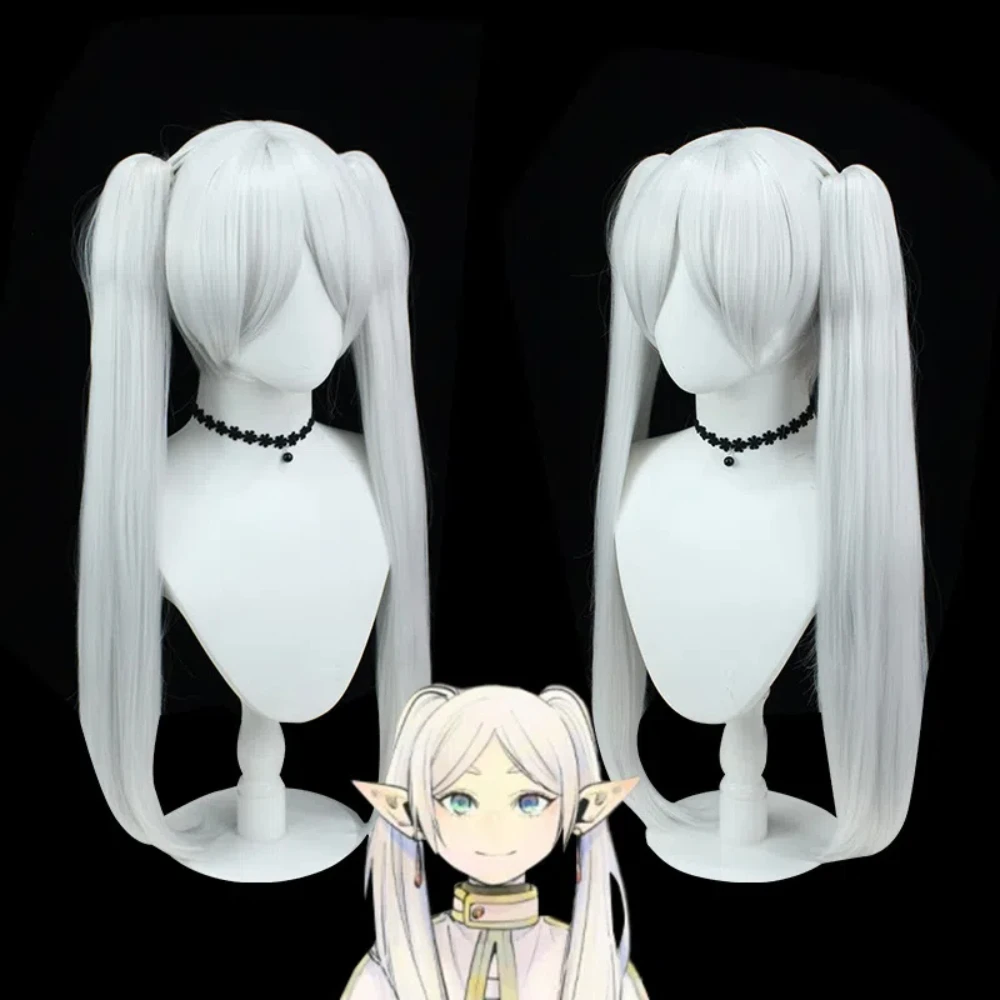 

Anime Frieren: Beyond Journey's End Wig Cosplay Costume Wig Halloween Synthetic Long Sliver White Straight Hair Anime Party Wigs