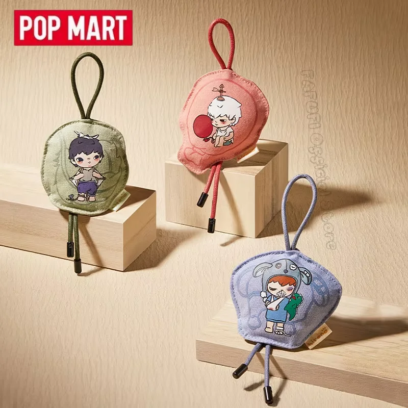 Popmart Hirono Mime Series fragancia bolsita Guess Bag juguetes originales muñeca adornos de escritorio Linda figura de Anime de acción