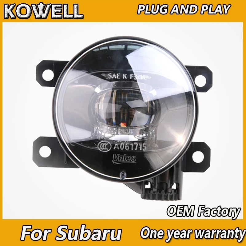 KOWELL Car Styling OEM Fog Lamp for Subaru BRZ XV Impreza Forester Fog Light Auto Angel Eye Fog Lamp DRL