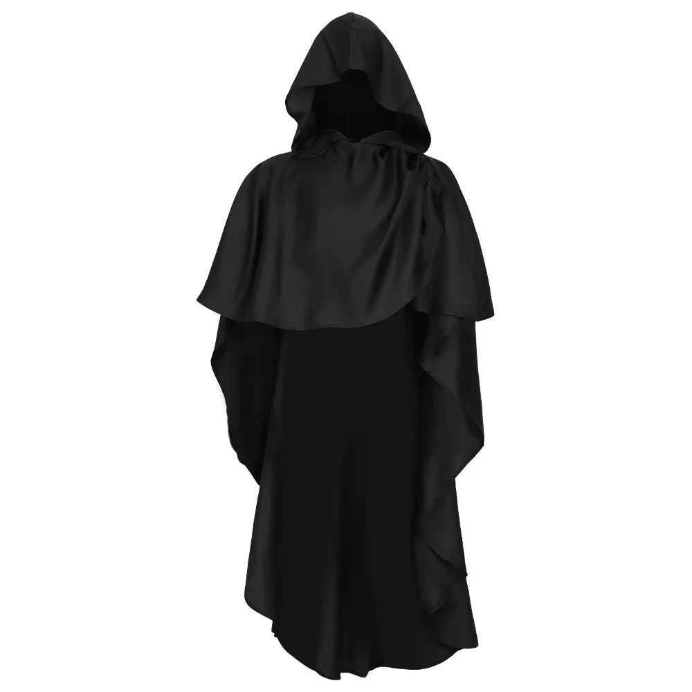 Medieval Knight Robe loween Cosplay Performance Costume Monk Cloak Role-plang Apparel Polyester Fiber 00% Stage Costume