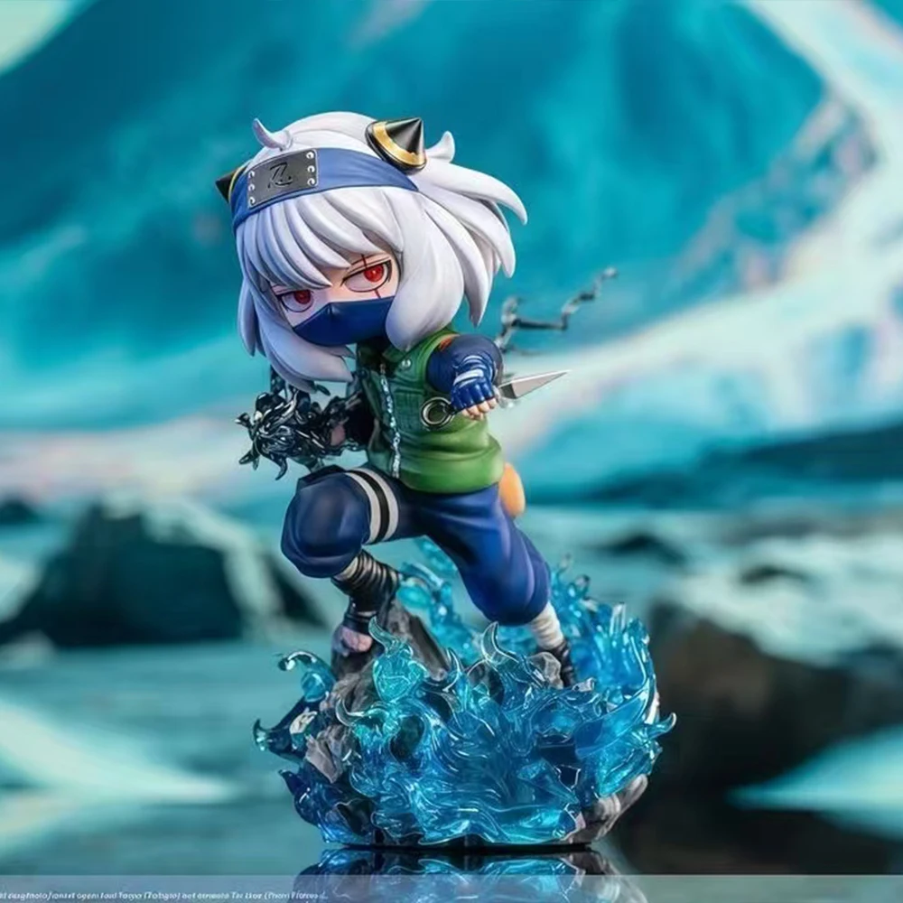 Spy x Family Anya Forger Cosplay Kakashi Hatake Figure, Chibi Style with Chidori Effect, Cute Collectible Statue for Fans Gift ﻿ view 6