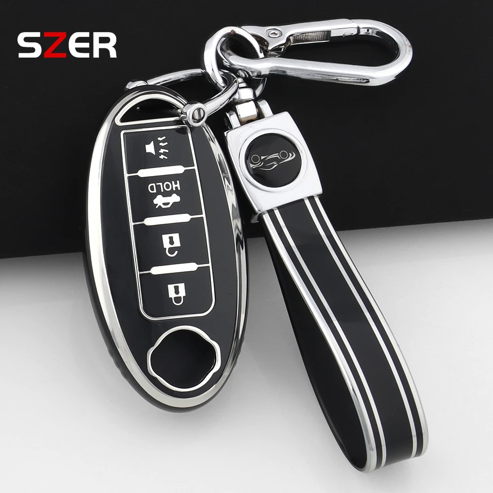 NEUE TPU Auto Smart Key Fall Fob Schlüsselbund Für Nissan Qashqai X-Trail T32 T31 Juke J10 J11 Kicks Tiida Pathfinder Hinweis Für Infiniti
