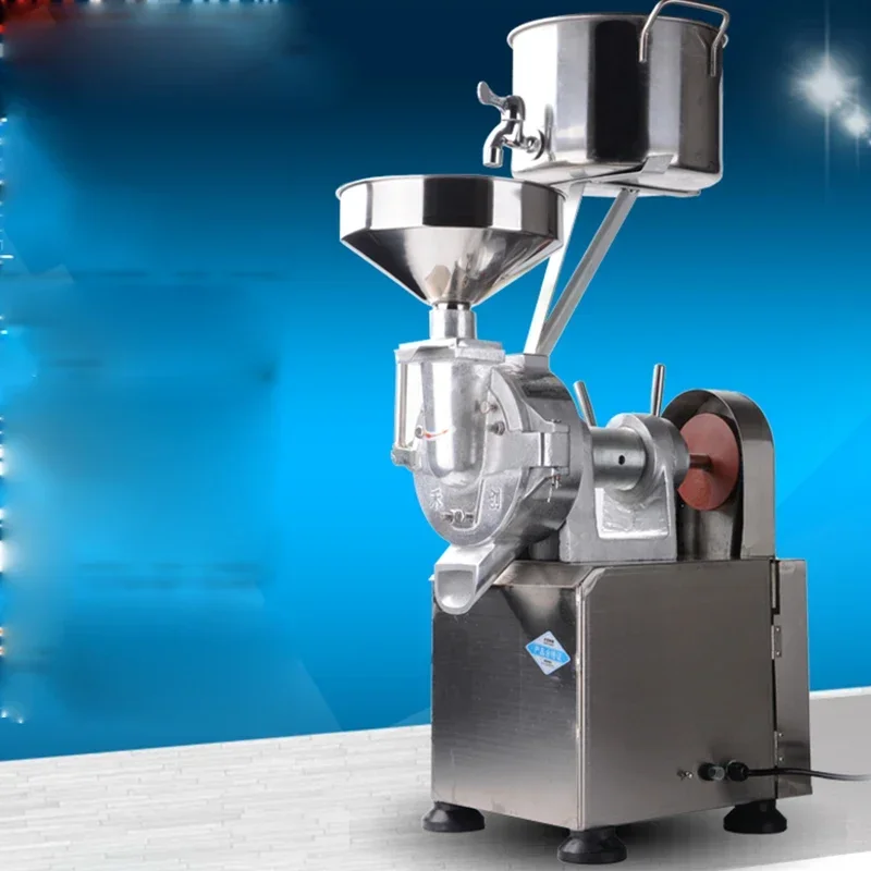 الأجهزة التجارية 200 نوع التكرير التجاري الفولاذ المقاوم للصدأ مطحنة الحجر آلة نشا الأرز التلقائي الخافق مطحنة الأرز