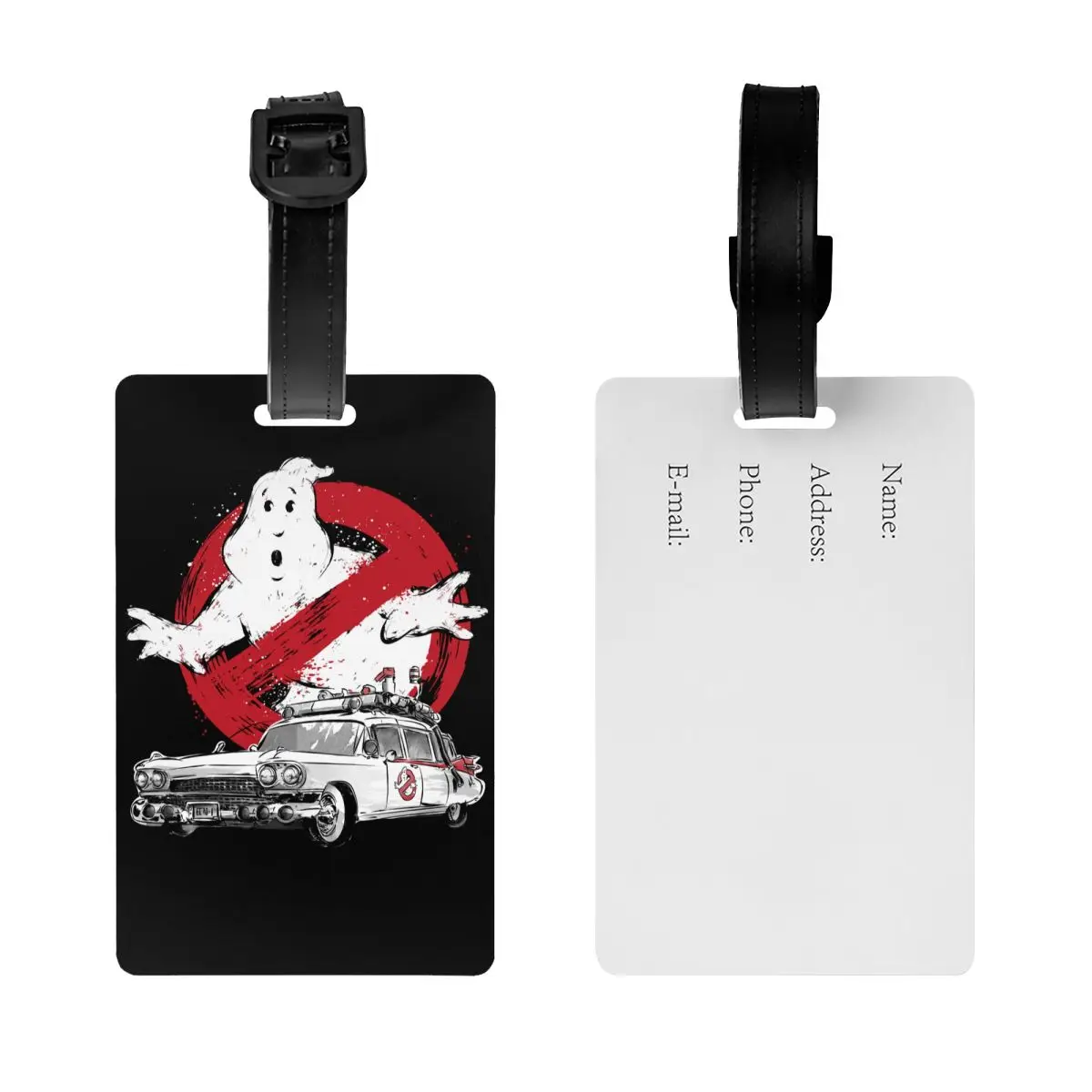 Custom Ghostbusters Luggage Tag Privacy Protection Supernatural Ghost Movie Baggage Tags Travel Bag Labels Suitcase