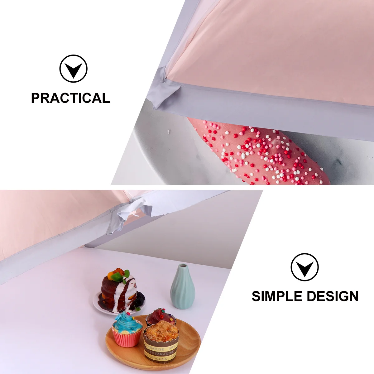 

Simple Home Food Cover Tent Waterproof Dust Proof Insect Resistant Ideal for Kitchen Dining Table Outdoor Cooking Activities