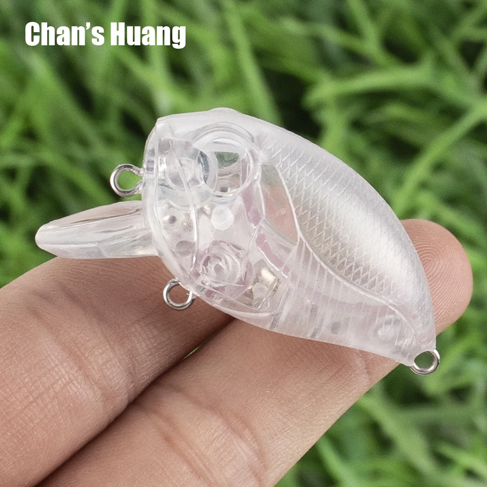 

Набор заготовок для воблеров Chan's Huang, 50 шт., маленькие неокрашенные приманки-крэнкбейты, плавающие, для самостоятельной сборки, жесткий корпус, 1,77 дюйма, 7 г, мини-крэнкбейт-воблер
