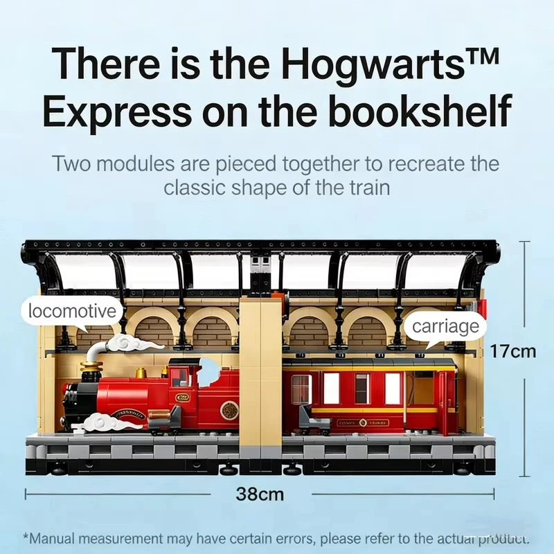 

2026 new bookshelf decoration express building block gift 832PCS brick children's book corner model educational toy