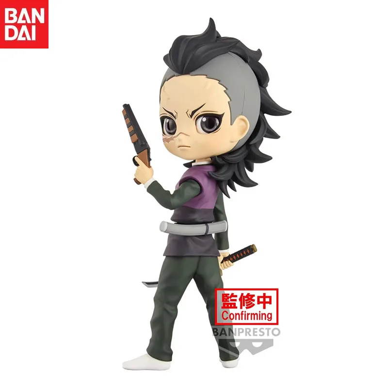 In Stock Bandai Original Q Posket Anime Demon Slayer Shinazugawa Genya  Action Figure Model Holiday Gifts