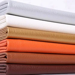 1Pc 100*140cm Litchi PU Leatherette Faux Leather Fabric Synthetic for Sewing Bow Bag Brooches Sofa Car DIY Hademade Material