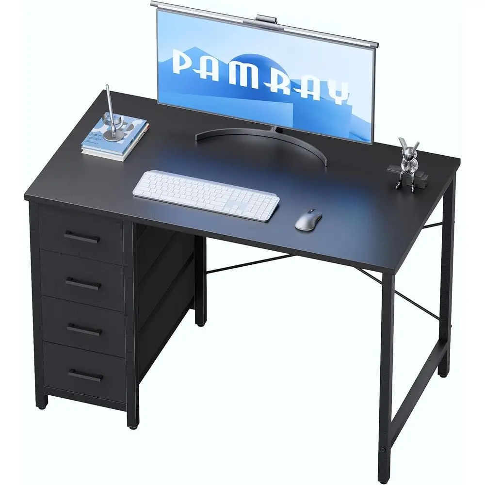 

32 Inch Compact Computer Desk for Home Office, Study, or Bedroom - Sleek Black Writing Table