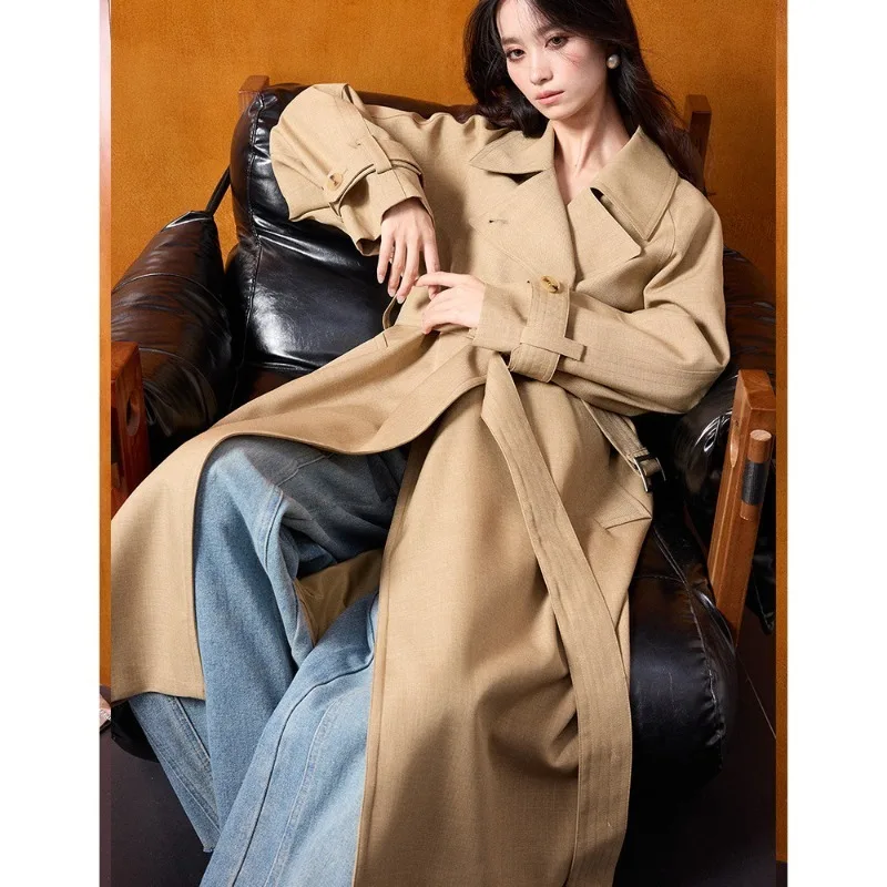 

New Retro Women Spring British Casual Windbreaker