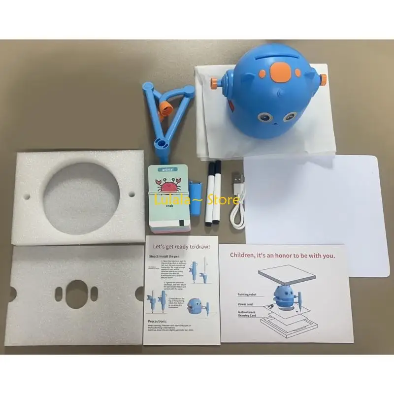 Y4QA tự động vẽ robot đồ chơi thân cây học đồ chơi giáo dục cho trẻ mới biết đi động cơ tốt