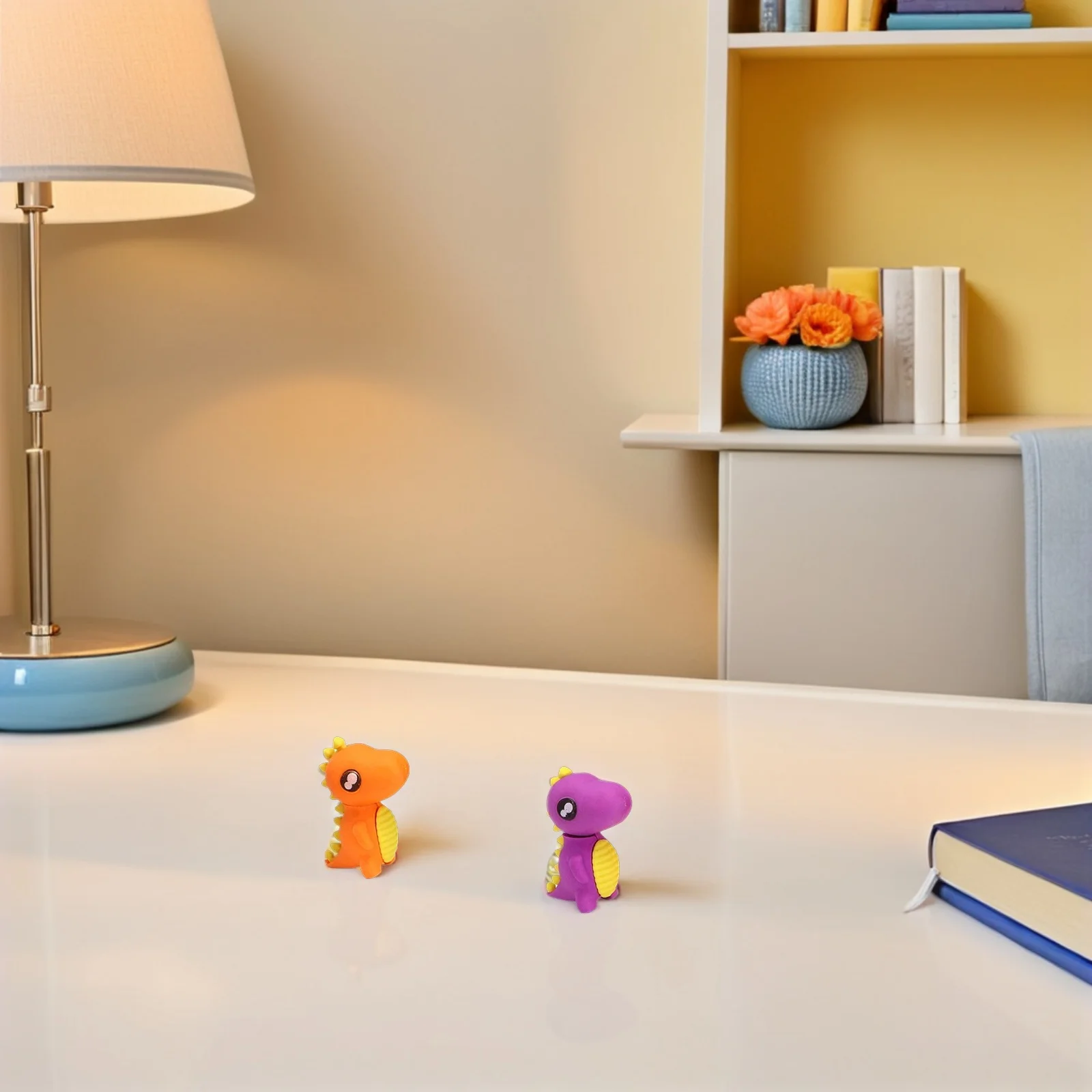 

48pcs Cartoon Dinosaur Shaped Mini Animal Erasers For School Supplies Kids Pencil Erasers Bulk Children'S Learning Stationery