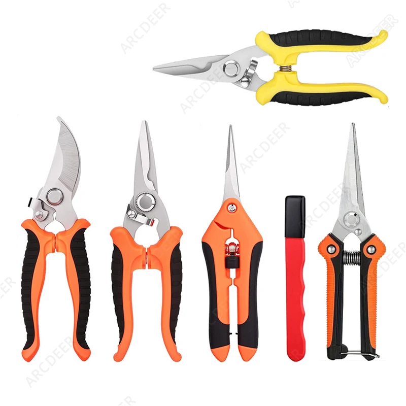 مقصات تشذيب الحدائق، شفرات من الفولاذ المقاوم للصدأ، مقصات تشذيب شديدة التحمل للحديقة، قادين الأشجار، مقصات يدوية