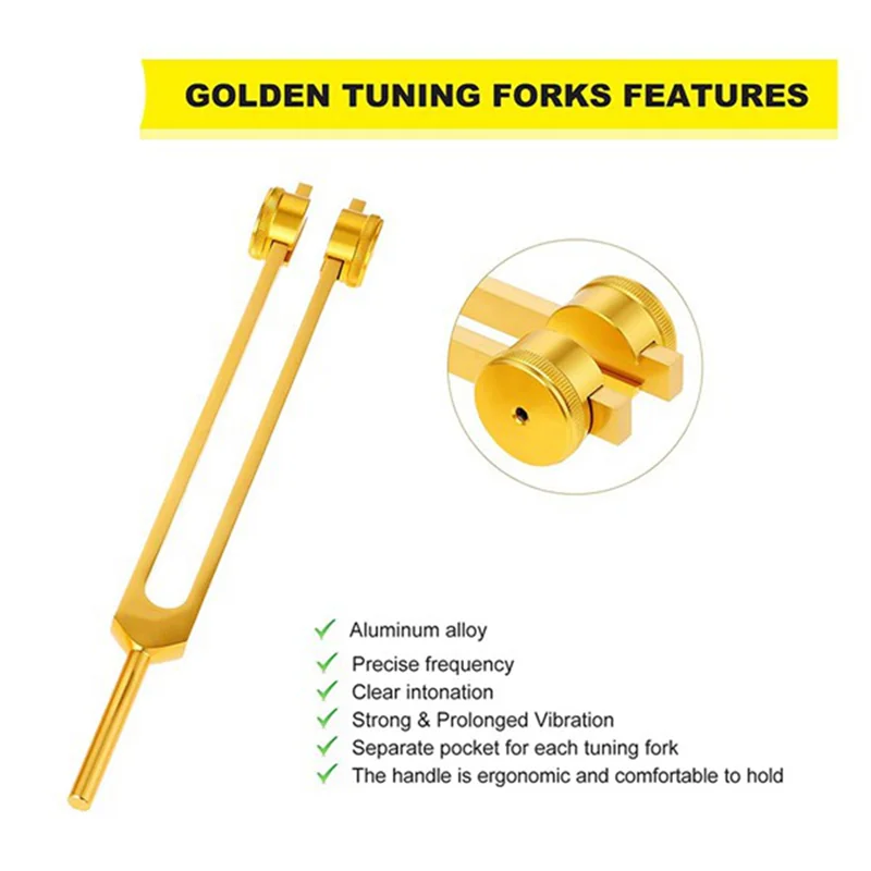 

High Quality-Aluminum Alloy Chakra Tuning Forks Set With Hammers For Healing, Sound Therapy, Meditation, Yoga,Aluminum Alloy Cha