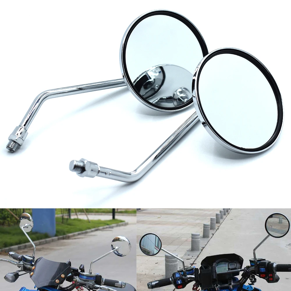 Universal Motorcycle Back Side Mirrors 10mm Motorbike Rear View Mirror For HONDA PCX125 PCX150 CBR125R CBR150R CB650F CBR650F