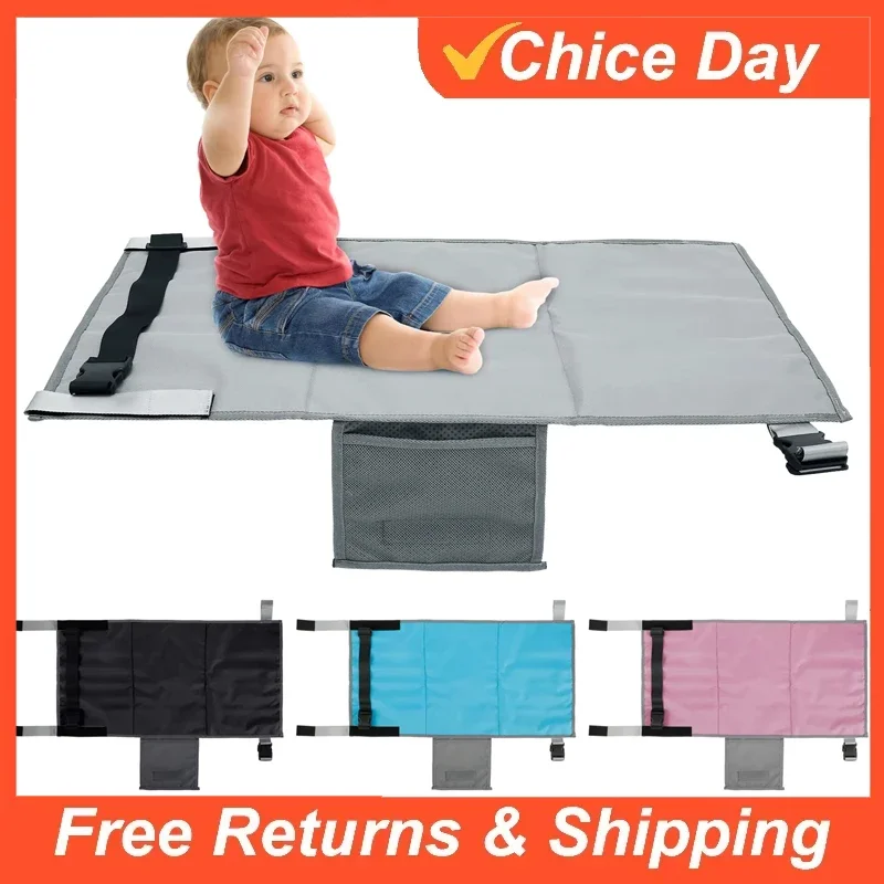 Kids Travel Airplane Bed Portable Footrest Bed Airplane Seat Extender Toddler Foot Hammock Breathable Car Sleep Crib