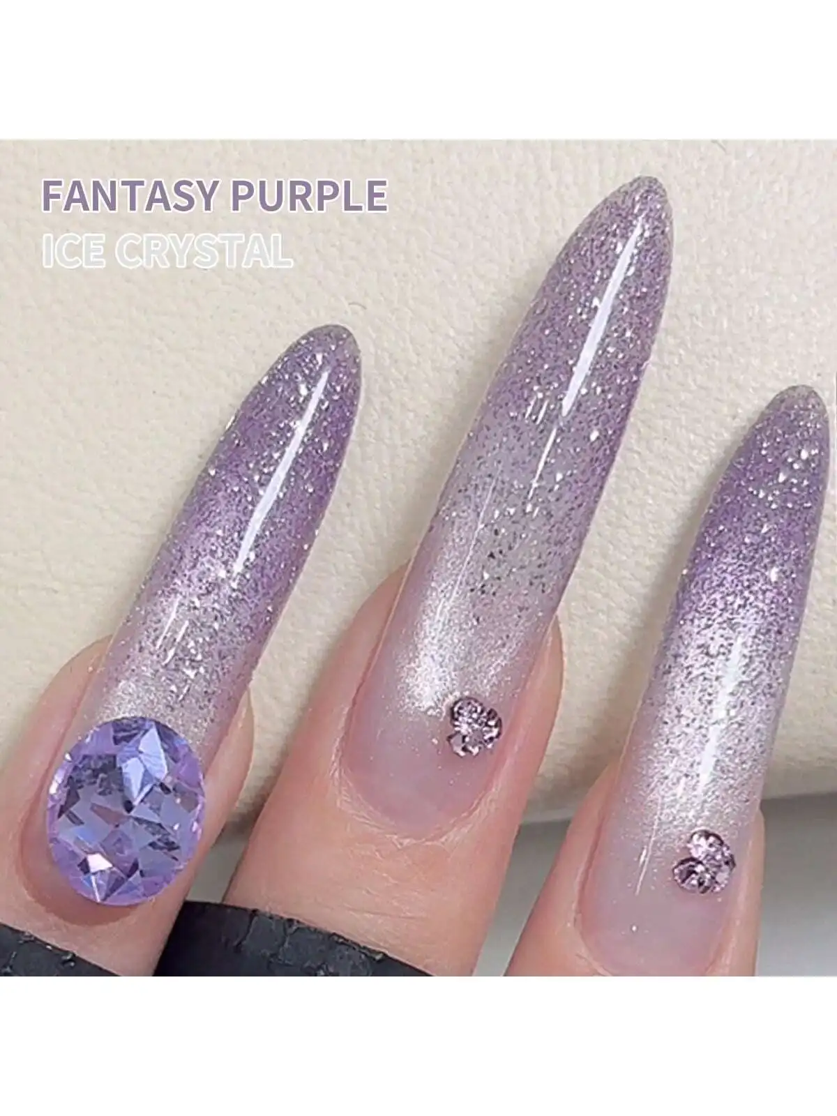 2 ألوان 15 مللي الجليد الكريستال والخيال الأرجواني جيل للأظافر مجموعة شبه الدائم مسمار الفن تمرغ الأشعة فوق البنفسجية LED صالون الأظافر لتقوم بها بنفسك صالون الأظافر هلام