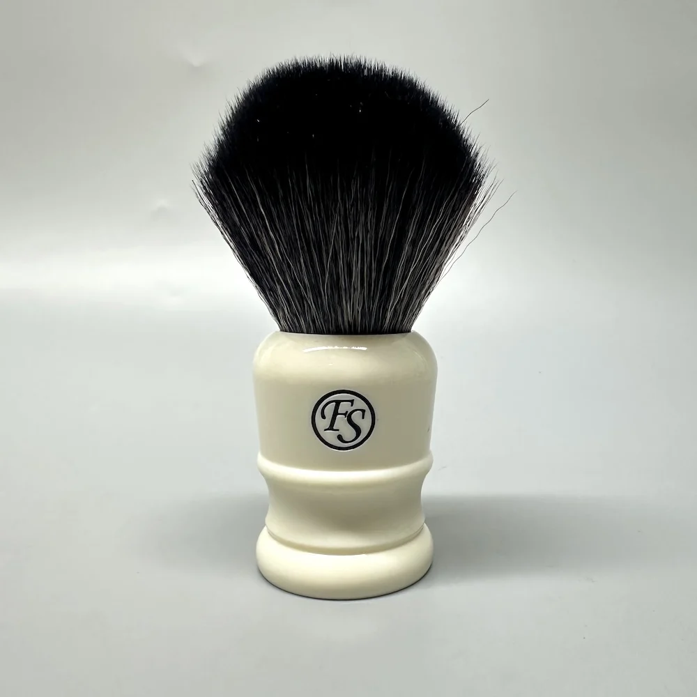 FS-26MM G5 Antibacterial Synthetic Fiber Shaving Brush Cream Color Handle,Keep Mildew Away, Best for Traditional Wet Shaving