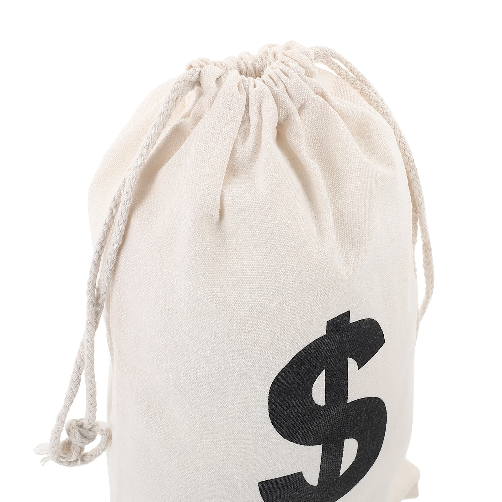 

5pcs Letter Cotton Linen Bag Canvas Pouch 19x30cm Drawstring Small Cloth Jewelry Packaging Gift Bags Coin Pouches Dollar Party