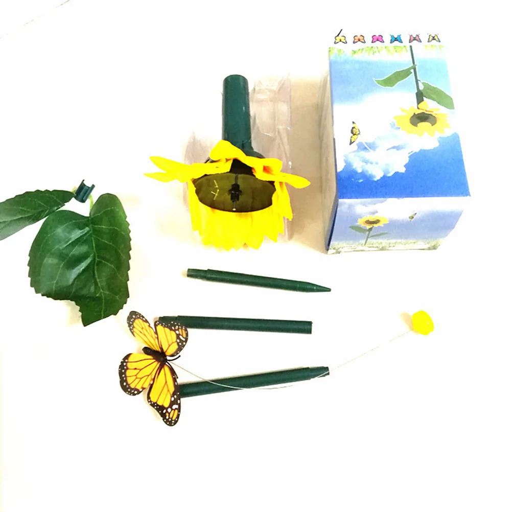 Artificial Butterfly Solar LED Sunflower Light Flowers Lights Landscape Lighting