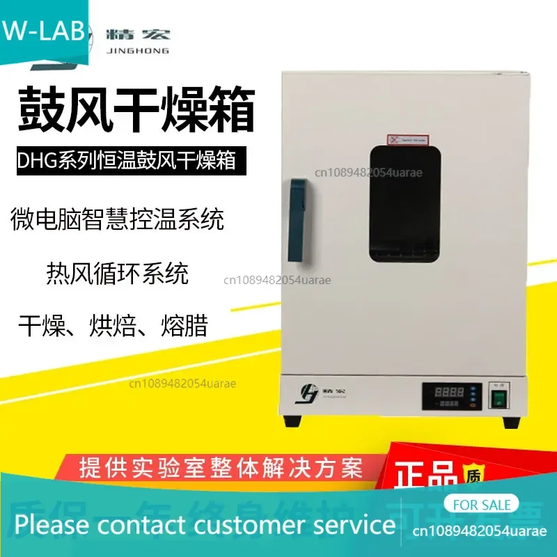 Horno de secado por convección horizontal de temperatura constante con calefacción eléctrica de sobremesa para laboratorio Shanghai Jinghong DHG-9023A