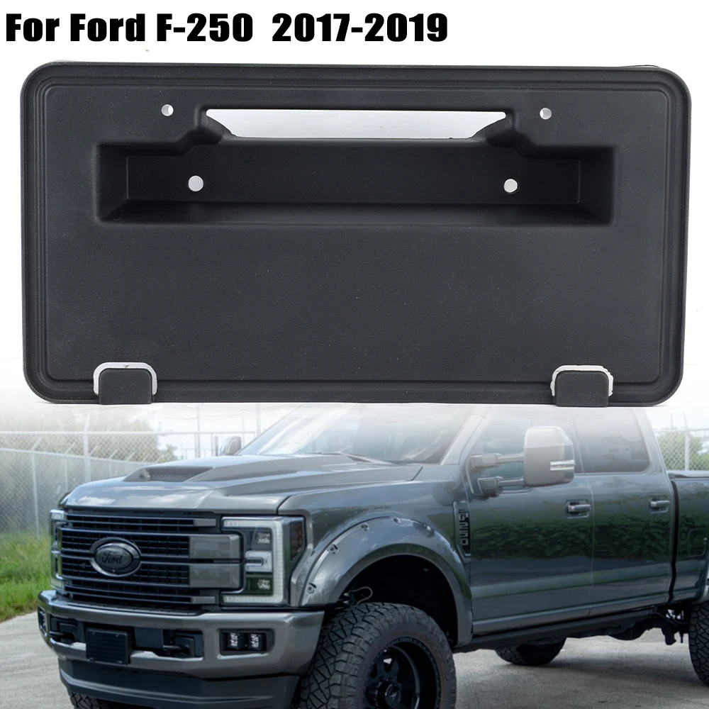 

Front License Plate Bracke for Ford F250 2017 -2019 Black Frame Mounting Replacement HC3Z-17A385-AA Bracket Holder Assembly