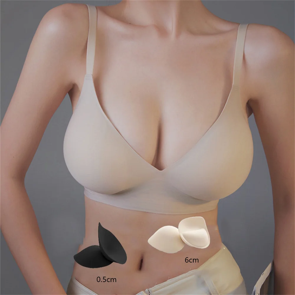 

Thicked Push Up Bra Large Open Back U Shaped Beautiful Back Seamless Underwear Small Womens Bras No Underwire Outer Expansion