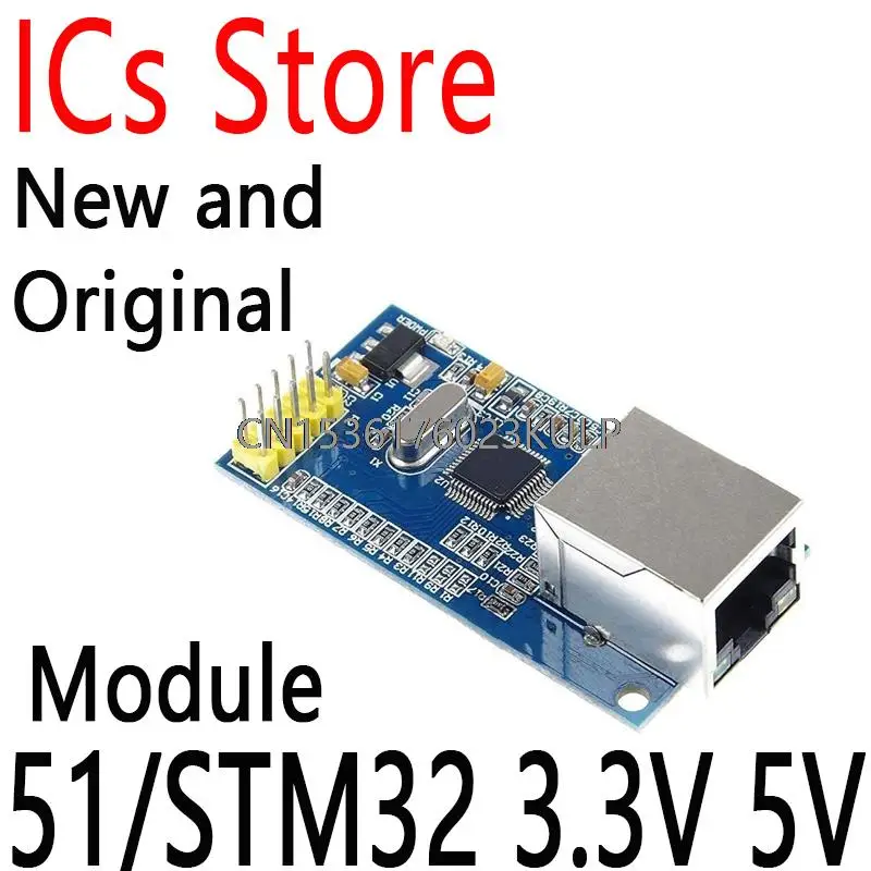 For Arduino W5500 Ethernet Network Modules For Arduino TCP/IP SPI Interface  I/O MCU 51/STM32 3.3V 5V