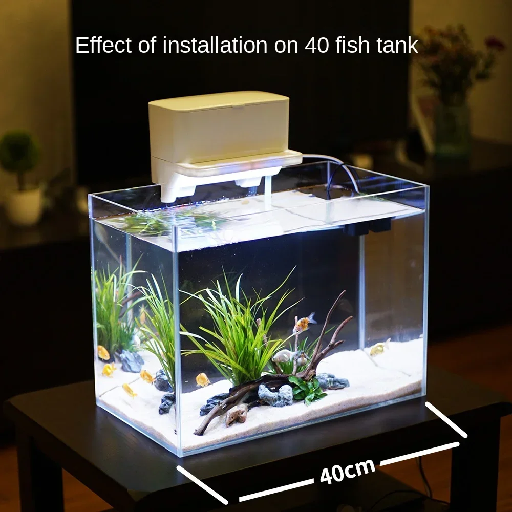 Fish Tank Filter Ultra-Quiet External Side Filter Pump Turtle Cylinder Drip Box