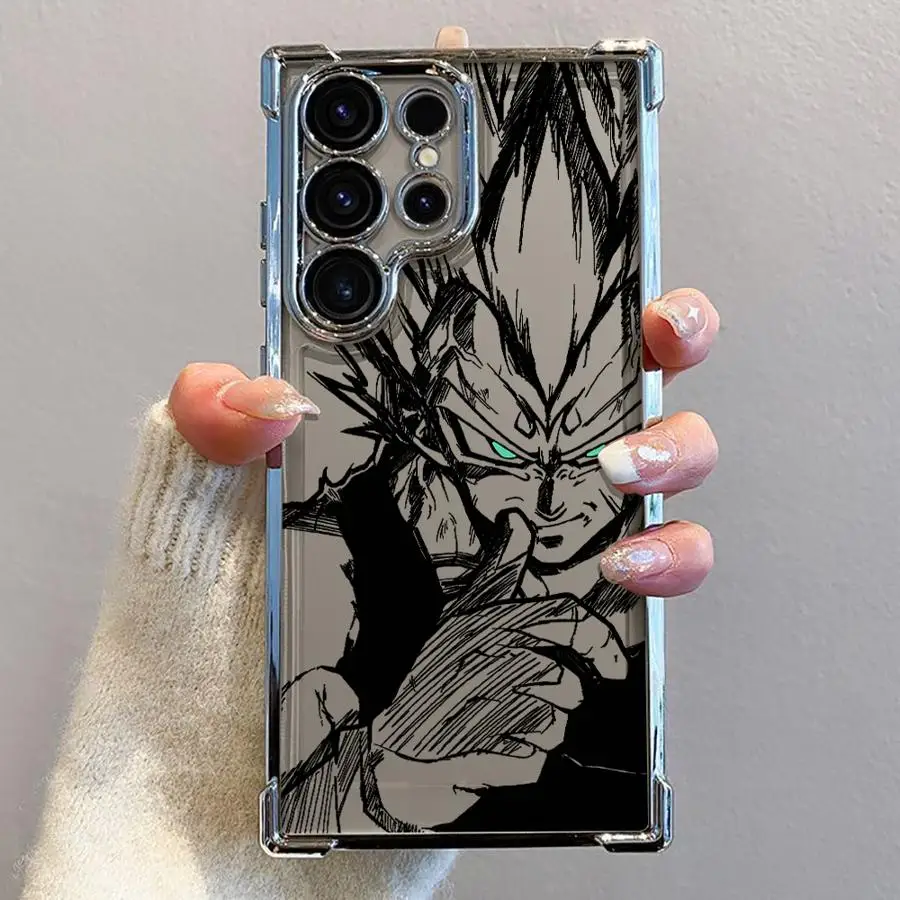 Coque souple pour Samsung Galaxy S21 Plus S22 Ultra S23 S20 FE S24 S25 Edge Dragon Ball Goku végéta