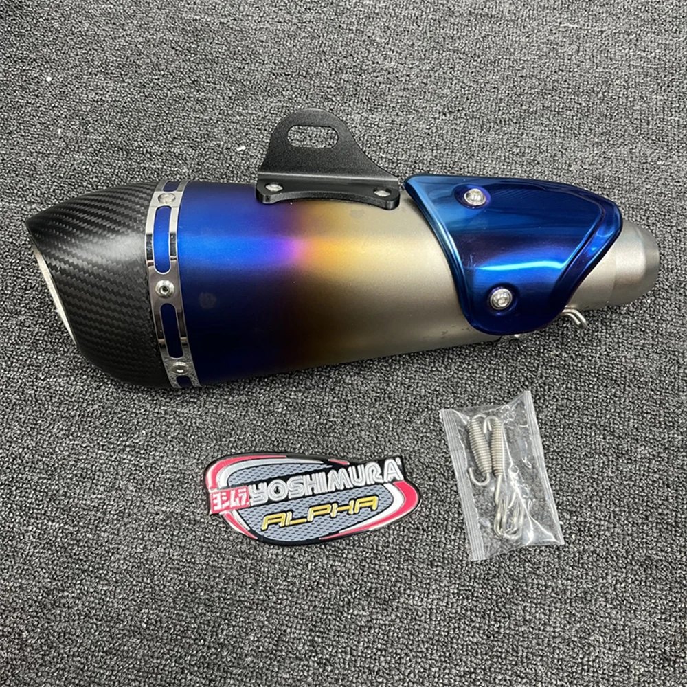

For R3 MT07 FZ1 R6 R15 ZX6R ZX10 motorcycle exhaust alpha muffler Z900 Z400 1000 CBR1000 GSXR1000 with DB killer Universal 51m