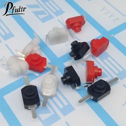 10Pcs 12*8mm On Off Mini Push Button Switch For Electric Torch 1208YD Self Locking 1A 250V AC