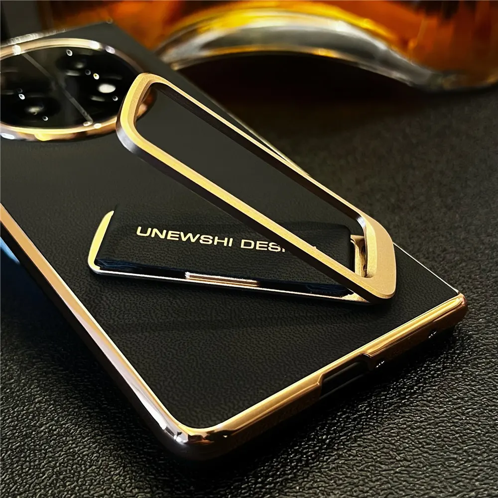 حافظة معصم من جلد البقر الطبيعي الفاخر لهاتف OPPO Find N5 Armor Back Cover