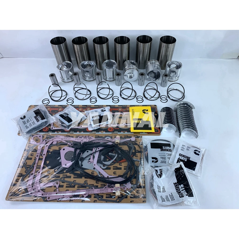 6BT Cylinder Liner Kit With Gasket Set Bearings Fit For Cummins