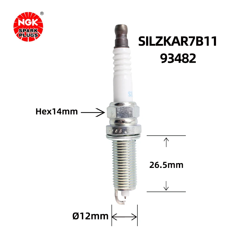 NGK Iridium Platinum spark plug SILZKAR7B11 93482 for Subaru Forest Human Pride