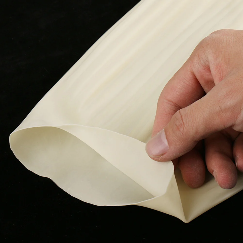 

1 Pair Waterproof Oversleeve 45Cm Latex Oil Resistant Arm Sleeve Protector For Kitchen Cleaning Household Use White Elastic Cuff