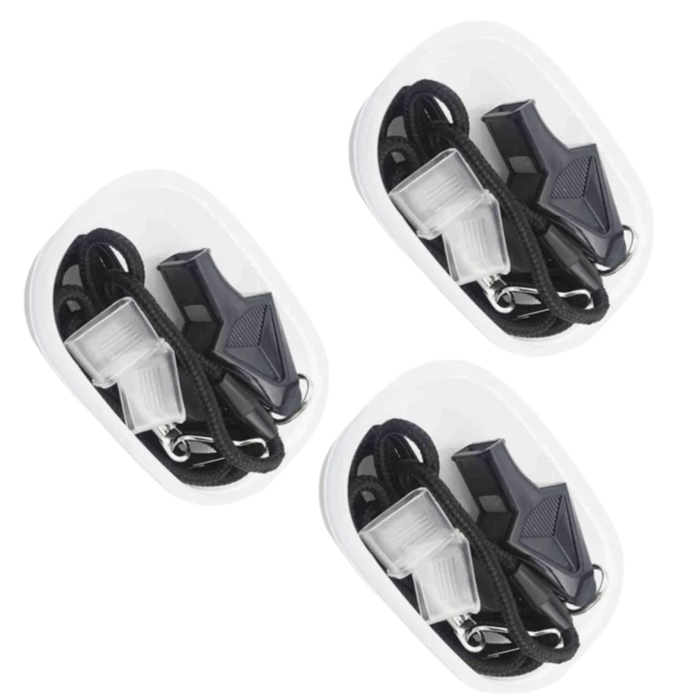 3PCS Professional Professional Grade Coach Whistle Dolphin Shape ABS Match Whistle Coreless Design Coreless Whistle Referee Use