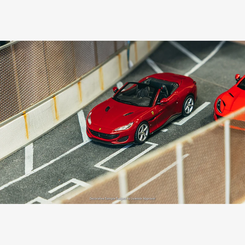 PreSale TW 1:64 FERRARI F8 TRIBUTO PORTOFINO Magazine Limited In Books Diecast Car Model Collection Toys Tarmac Works