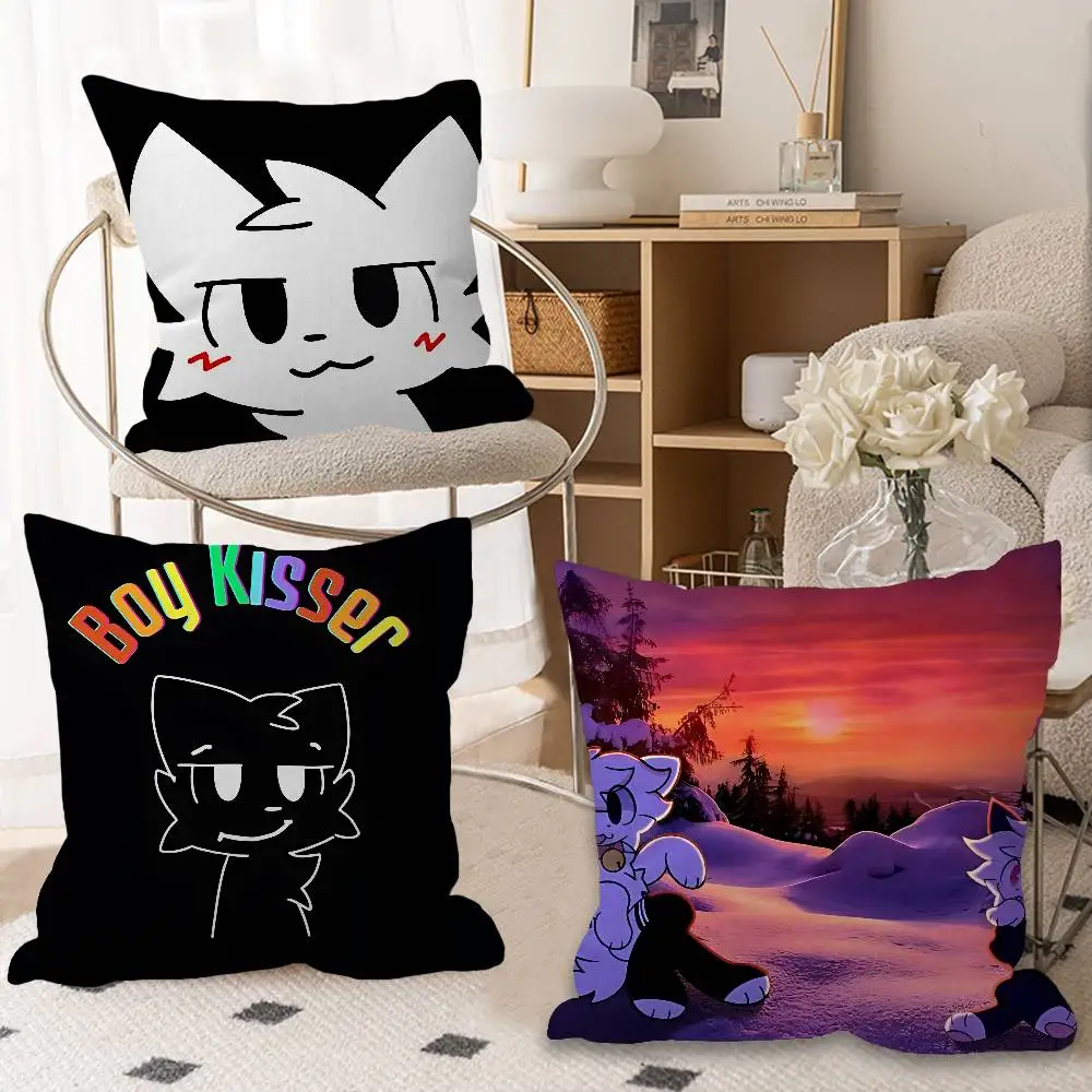 Boykisser Silly cartoon.webp Personalized Pillow Cover Kids Bedroom Wild Party Decor Pillowcase kid Birthday shower Gift