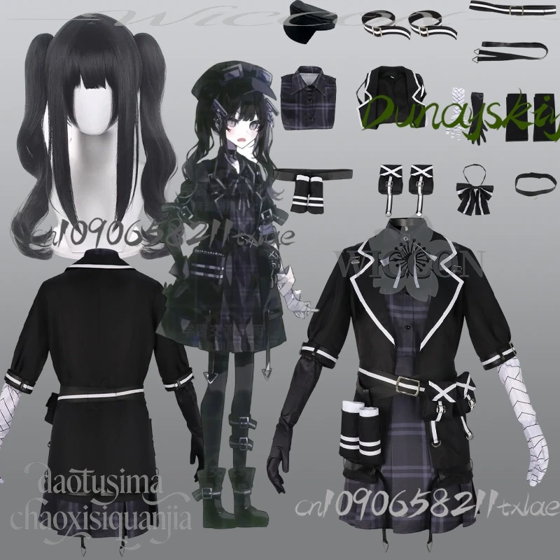 Shop1104629319 tienda Kurobe Nanoka Cosplay Anime juego Mahou Shoujo No Majo Saiban disfraz gótico Lolita Halloween Navidad