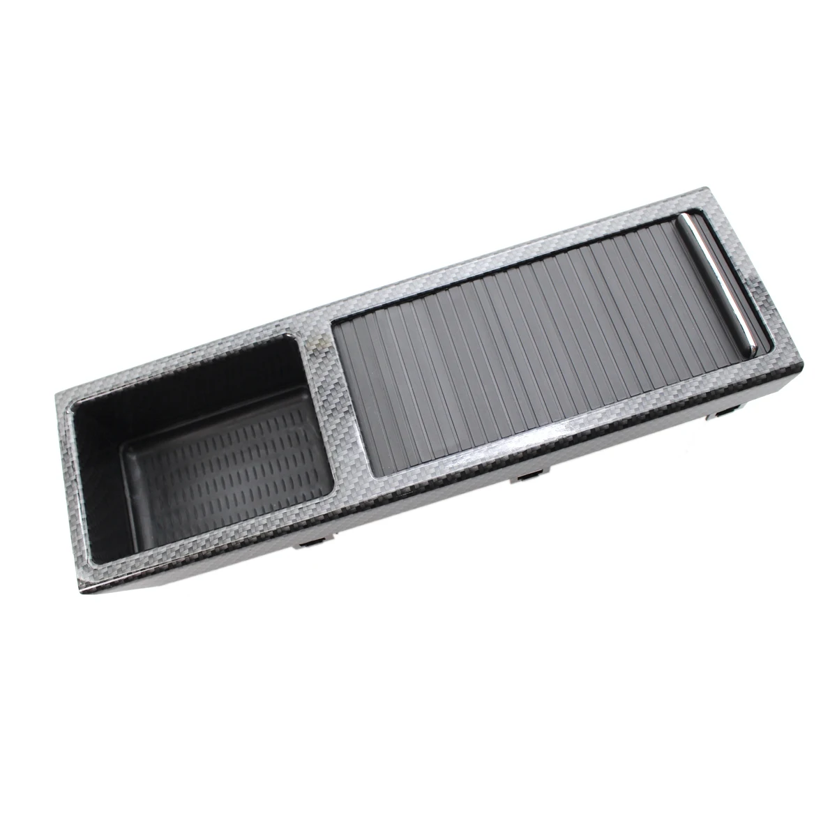 

For-BMW E46 3 Series 1998-2007 Front Center Console Tray Water Storage Drink Cup Holder 51167038323 Carbon