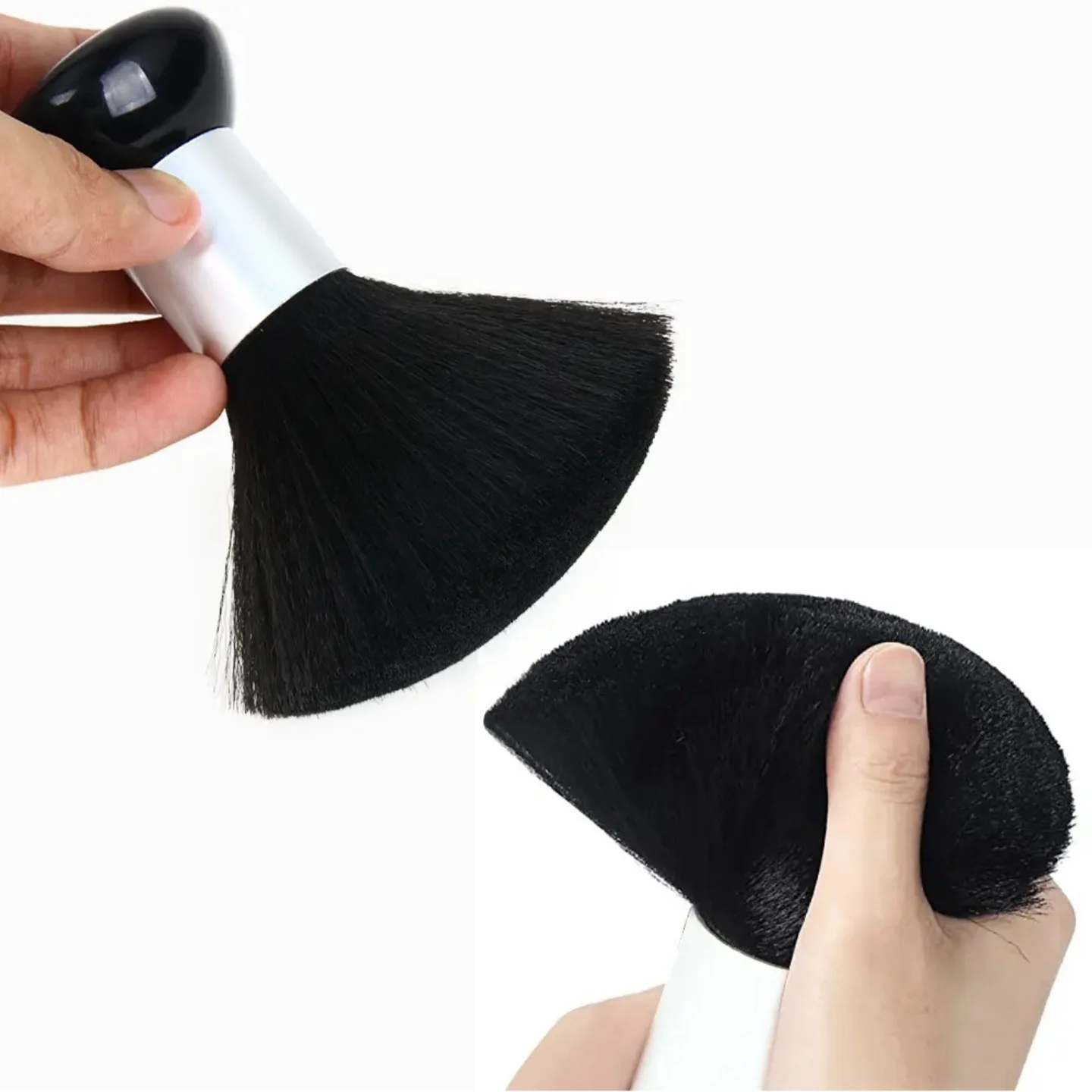 Weiche Haarbürste Nacken- und Gesichtsbürste Friseur-Haarbürste für Friseursalon Haarstyling Friseurwerkzeuge – Detail 8