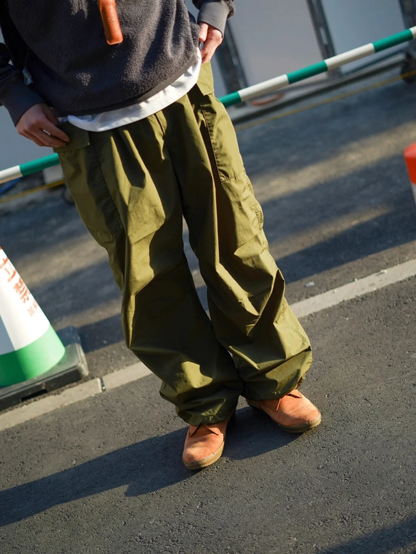 سراويل عمل Nanamica اليابانية للرجال والنساء في الهواء الطلق مقاومة للرياح ومقاومة للماء