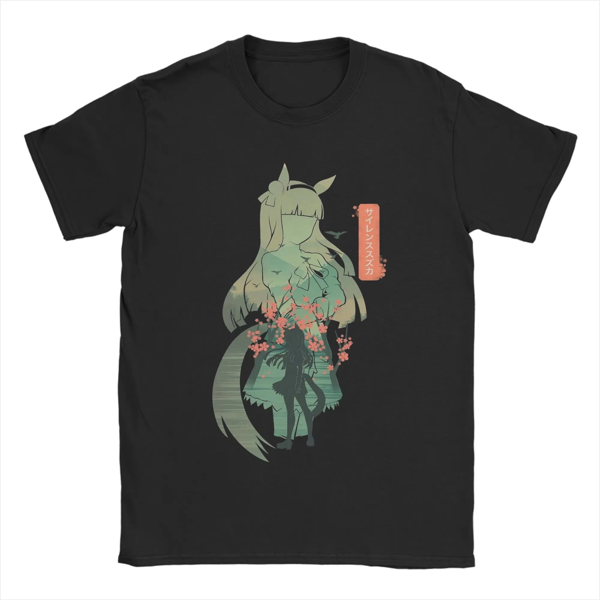 Uma Musume Rice Shower T-Shirt für Männer und Frauen, Baumwolle, Grafikdruck, Kurzarm, Gothic Streetwear, Sommer Casual 2026, Bestseller – Detail 5
